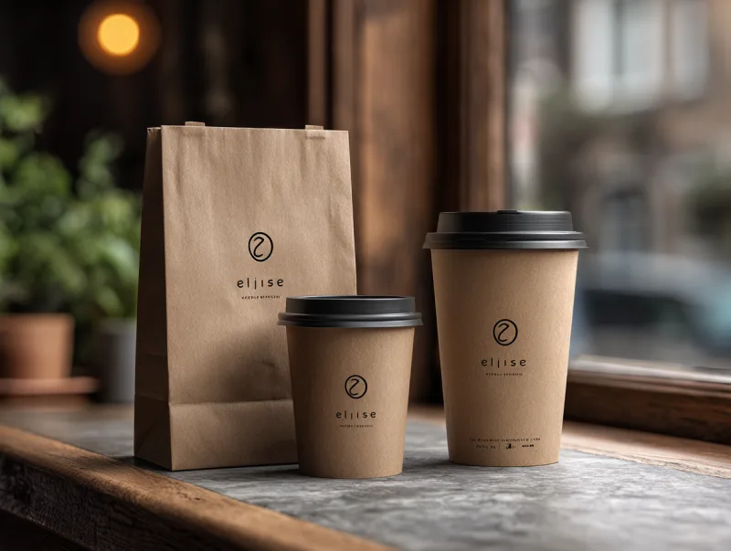 Torby papierowe dla kawiarni